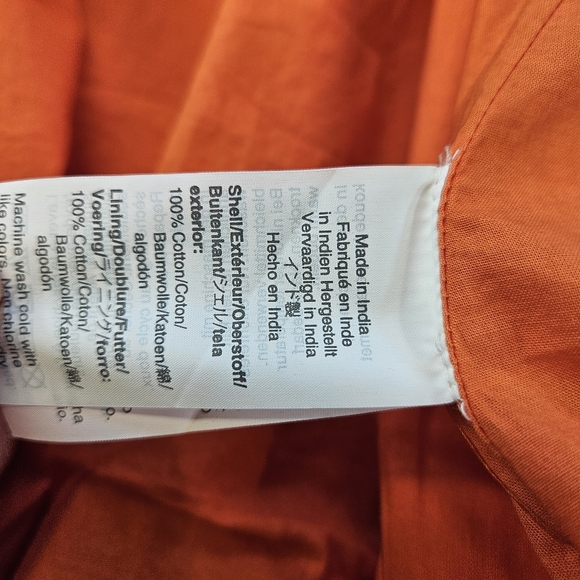 J Crew all over eyelet midi wrap dress resort orange 12 NWT Retail $138 - Picture 6 of 10